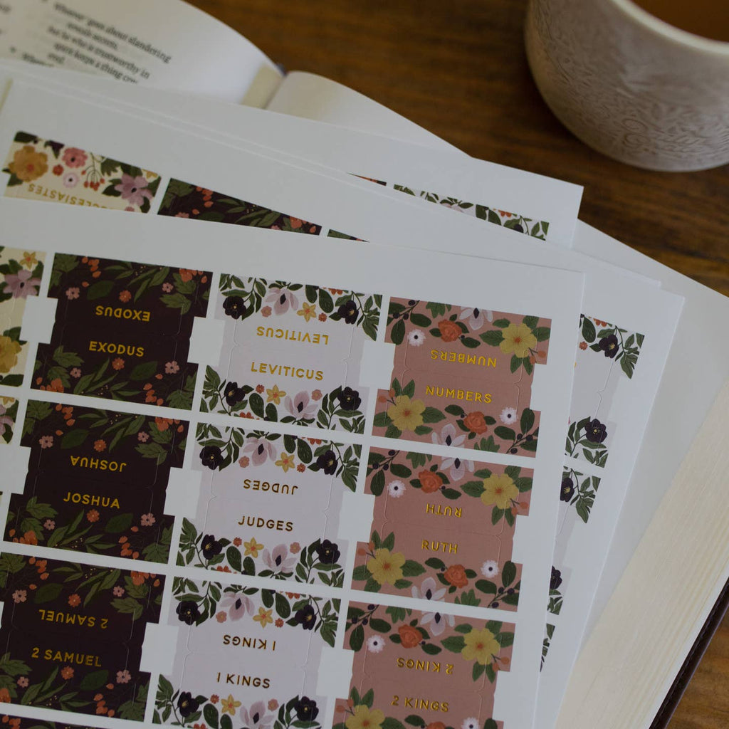 Magnolia Floral Bible Tabs