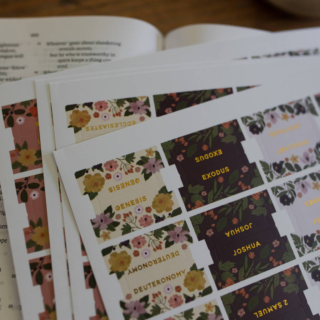 Magnolia Floral Bible Tabs