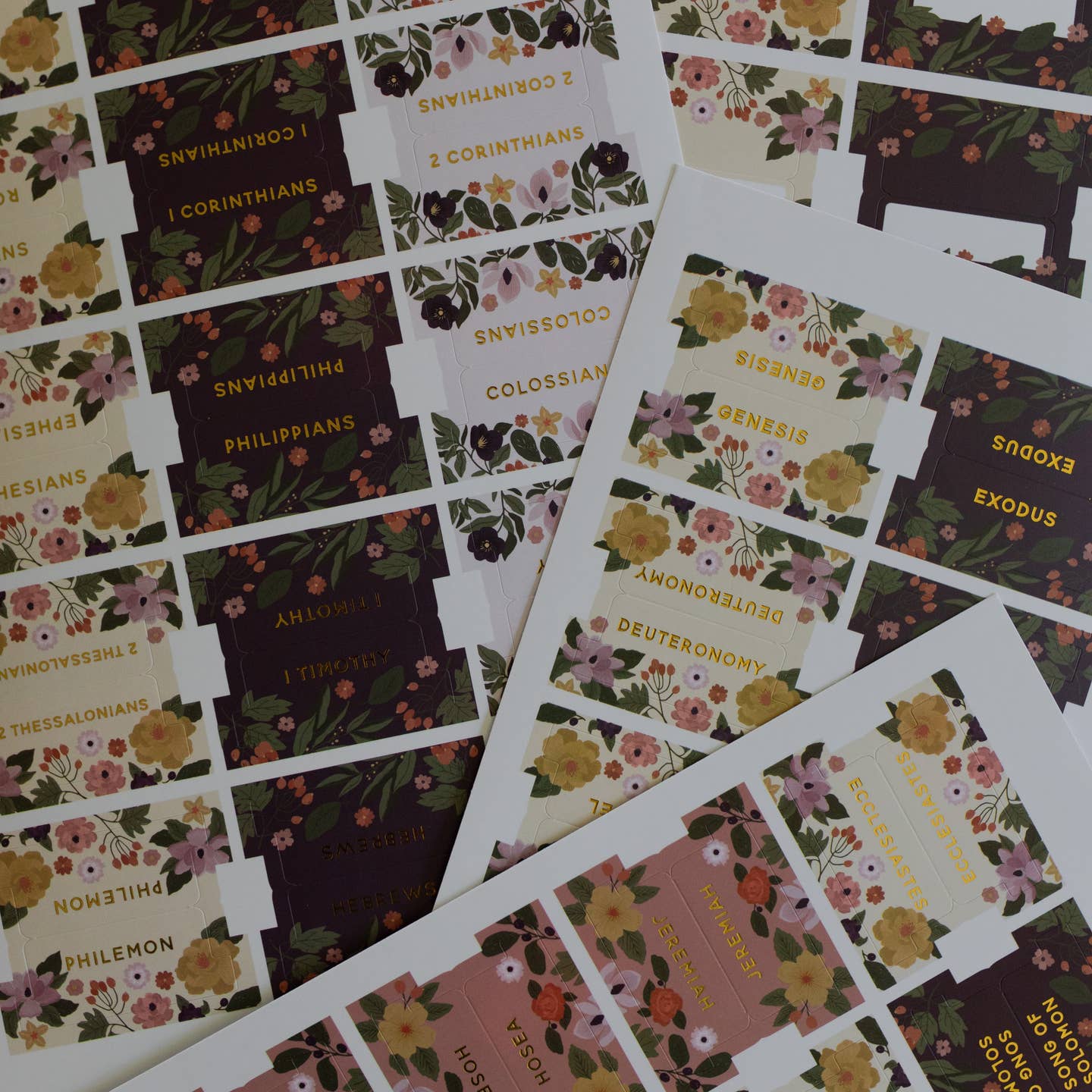 Magnolia Floral Bible Tabs