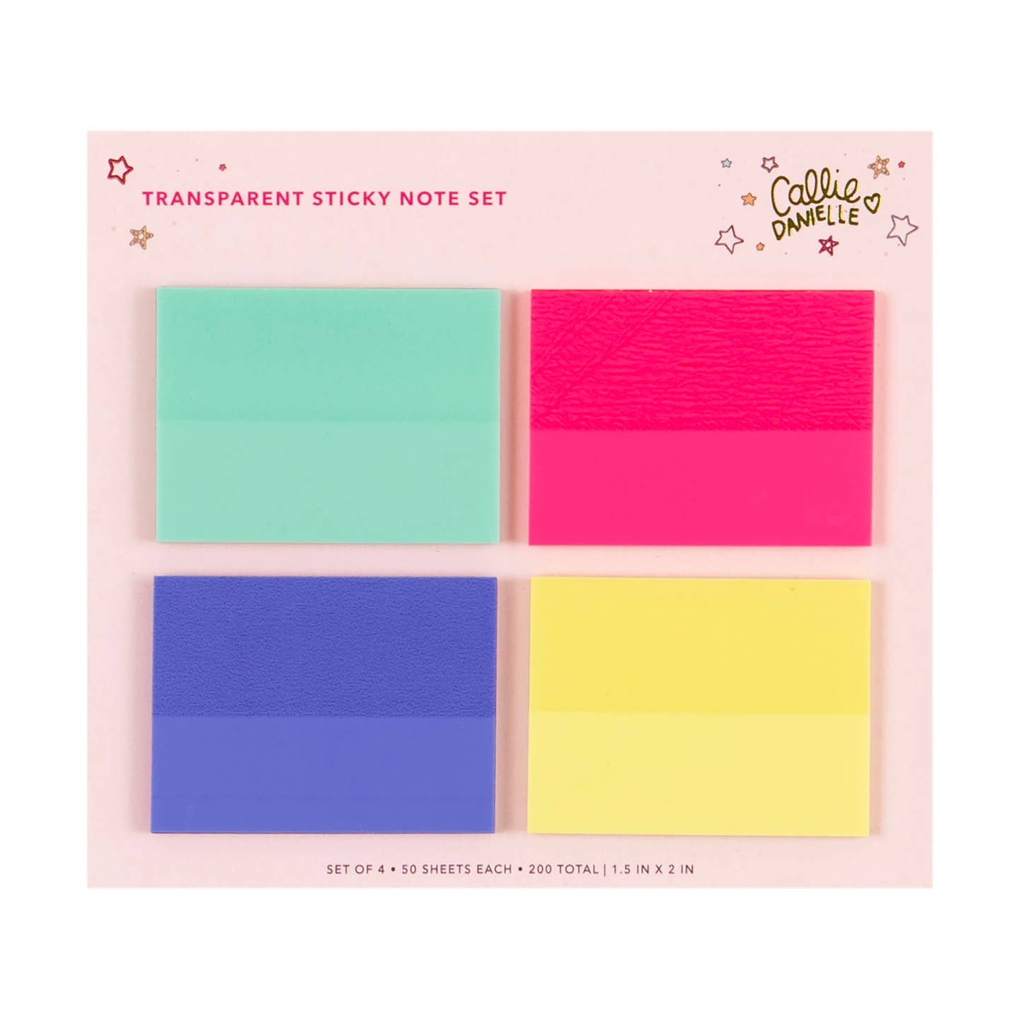 Callie Danielle Transparent Sticky Notes